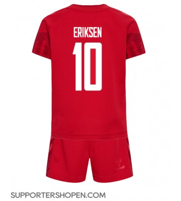 Danmark Christian Eriksen #10 Hemmatröja Barn VM 2022 Kortärmad (+ korta byxor)